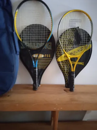Raquetas de tenis y funda