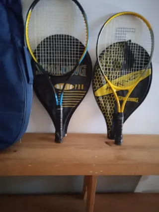 Raquetas de tenis y funda