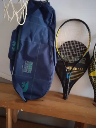 Raquetas de tenis y funda