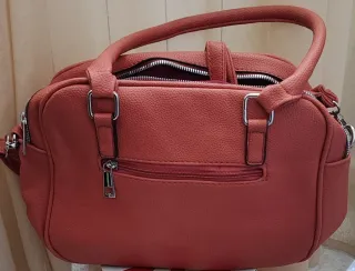 Bolso coral doble cremallera