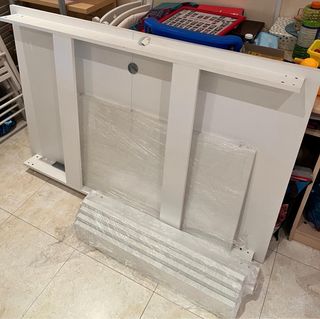 Mesa comedor extensible blanca 90X140-190