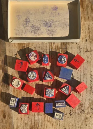 20 sellos de goma didácticos