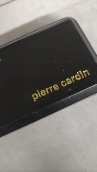 Estuche Pierre Cardin Negro y Rojo, vintage