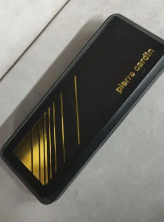 Estuche Pierre Cardin Negro y Rojo, vintage