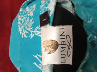 Blusa Turquesa Estilo Cheongsam Manga Corta