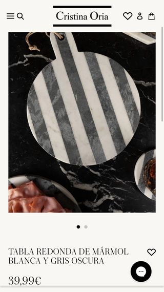 Cristina Oria Set bandeja aperitivos + 4 posavasos