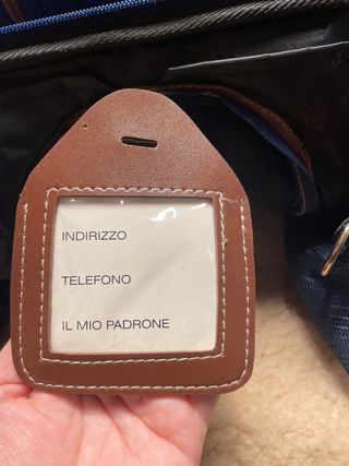 Trasportino tessuto cane/gatto blu