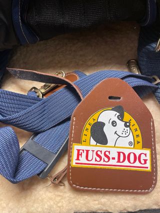 Trasportino tessuto cane/gatto blu