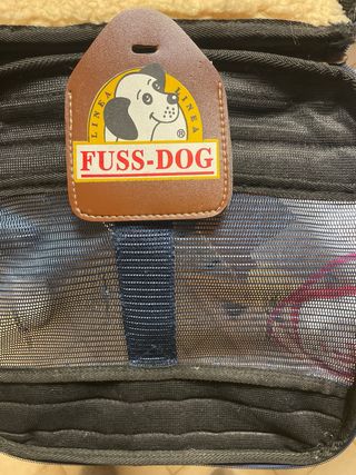 Trasportino tessuto cane/gatto blu