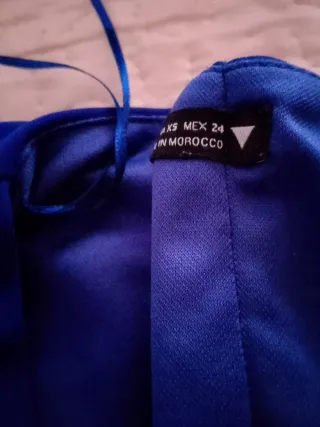 Vestido azul eléctrico para eventos