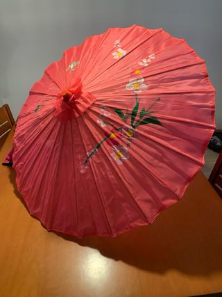 Disfraz japonesa kimono y paraguas