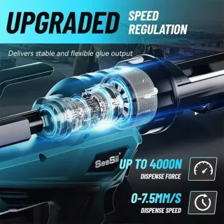 Pistola Silicona SeeSii Inalámbrica + 2 Baterías