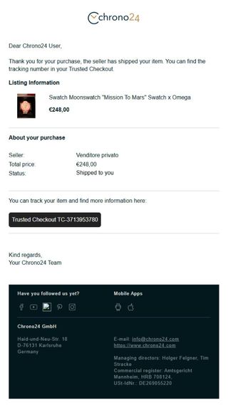 Swatch Omega Mission to Mars