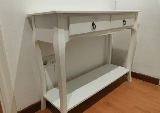 Mueble recibidor blanco madera