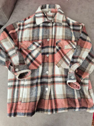 Chaqueta cuadros mujer