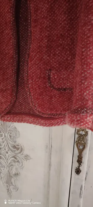 Chaqueta estilo Chanel Roja