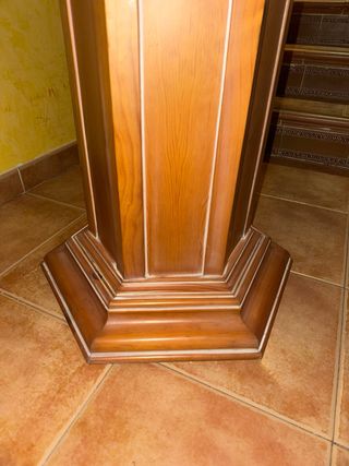 Mesa de comedor extensible de madera