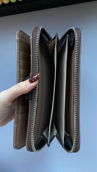 Cartera Tous grande beige con cremallera