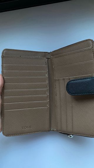 Cartera Tous grande beige con cremallera