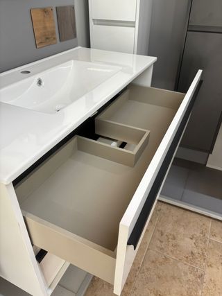 Mueble Baño Attila 100x45 Blanco