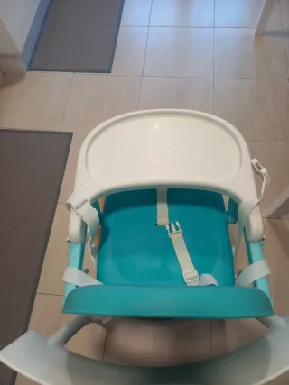 Trona infantil plegable azul