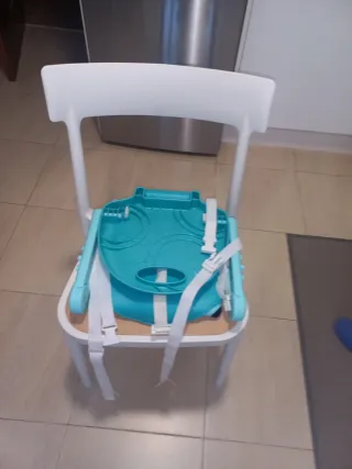 Trona infantil plegable azul