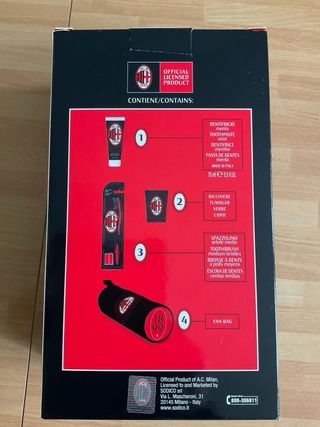 Kit AC Milan - Spazzolino e Tubetto Dentifricio