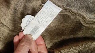 Cazadora antelina forro piel marrón