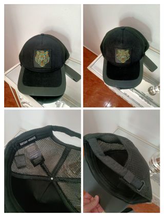 Gorra Antony Morato Negra con Diseño Tigre