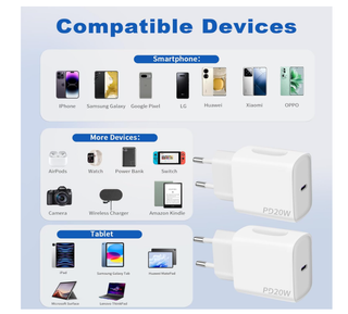 2 Caricatori USB-C 20W PD