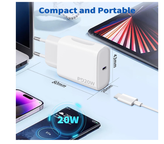 2 Caricatori USB-C 20W PD
