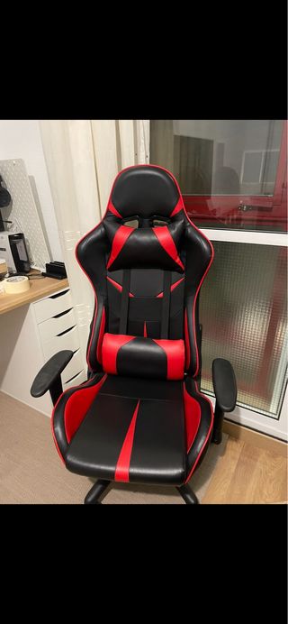 Silla Gamer Negra y Roja