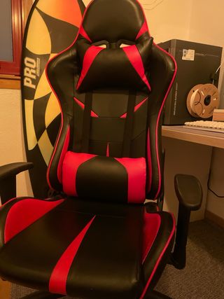 Silla Gamer Negra y Roja