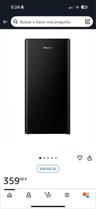 Nevera Hisense Negra