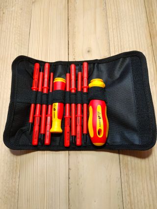 Set destornilladores electricista +Tijeras WORKPRO