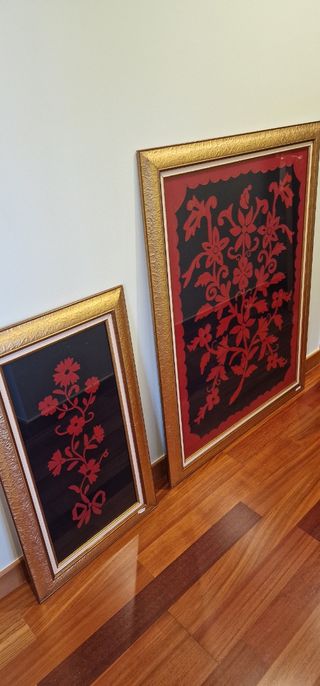 Quadro de lã feito à mão