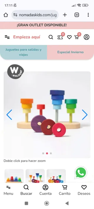 Grimm's Apilable Madera 4 Torres