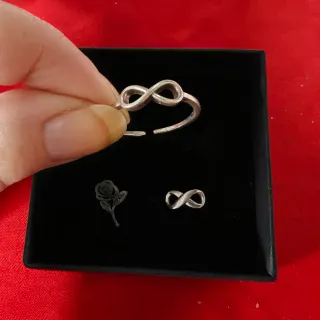 Pack Anillos Infinito y Flor