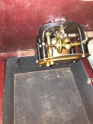 Grammofono Vintage Legno Ottone