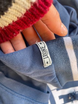 Felpa Leone 1947 Vintage Blu