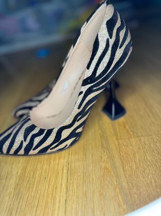 Scarpe Tulipano Zebrate Glitter N.37