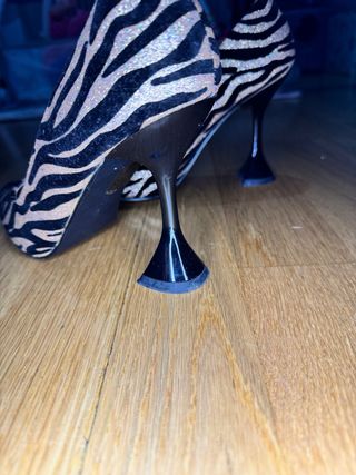 Scarpe Tulipano Zebrate Glitter N.37