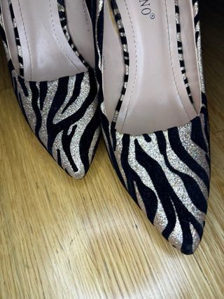 Scarpe Tulipano Zebrate Glitter N.37