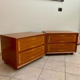 Coppia comodini legno stile classico