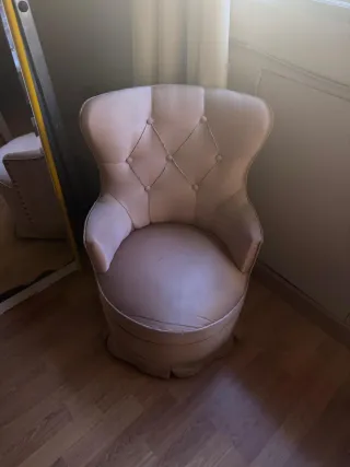 Sillón vintage beige