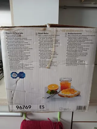 Panificadora a estrenar.