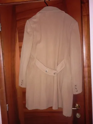 Cappotto lana e angora beige