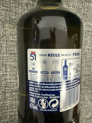 Pastis anis 51 caja 6unds