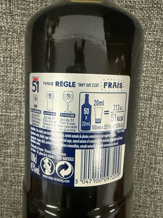 Pastis anis 51 caja 6unds