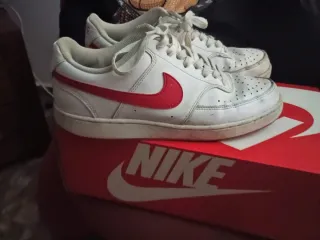 Zapatillas Nike Talla 40 Rojas y Blancas